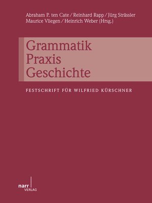 cover image of Grammatik--Praxis--Geschichte